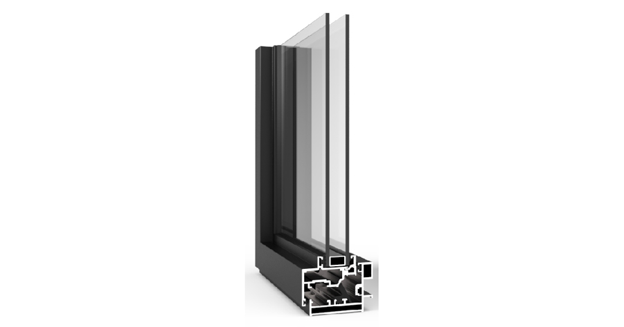 זכוכית בידודית - פרופיל אלומיניום קליל באוהאוס 5600 - חלונות ודלתות הזזה מתקדמות